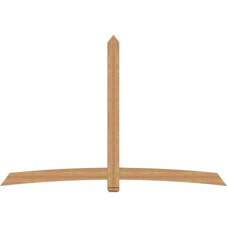 Ekena Millwork Bellingham Timber Gable Bracket, Western Red Cedar, 108"W x 72"H x 3 1/2"D x 5 1/2"F, 16/12 Pitch GBW108X72X0406BEL00SWR